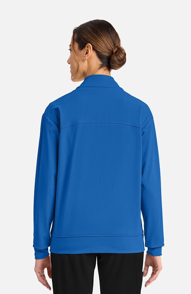 Cherokee Medical Achieve Women's 2-Pocket Shawl Collar Warm Up Scrub Jacket