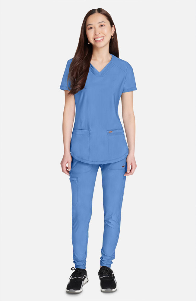 Cherokee Medical FORM Women's Curved Hemline V-Neck Scrub Top
