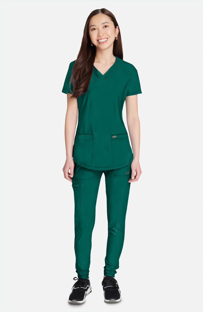 Cherokee Medical FORM Women's Curved Hemline V-Neck Scrub Top