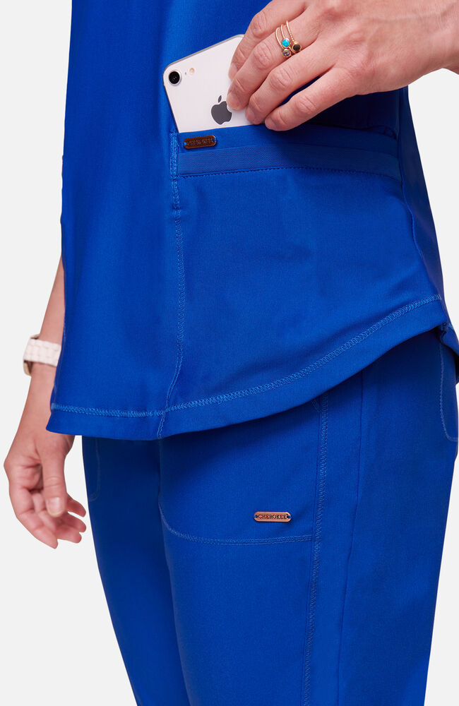 Cherokee Medical FORM Women's Curved Hemline V-Neck Scrub Top