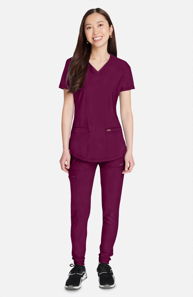 Cherokee Medical FORM Women's Curved Hemline V-Neck Scrub Top