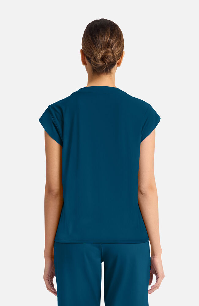 Cherokee Medical Achieve Women's 1-pocket Tuck-In Chest Pocket Crew Neck Scrub Top