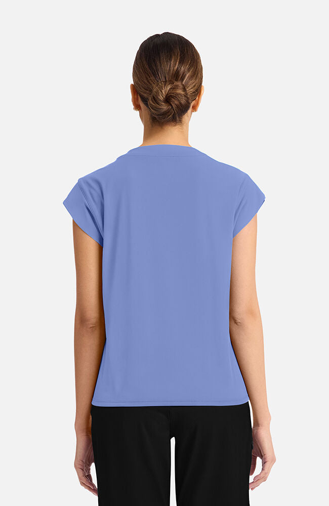 Cherokee Medical Achieve Women's 1-pocket Tuck-In Chest Pocket Crew Neck Scrub Top