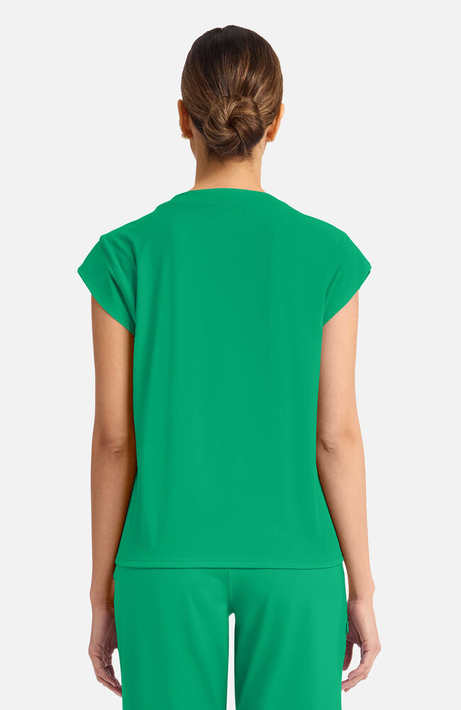 Cherokee Medical Achieve Women's 1-pocket Tuck-In Chest Pocket Crew Neck Scrub Top