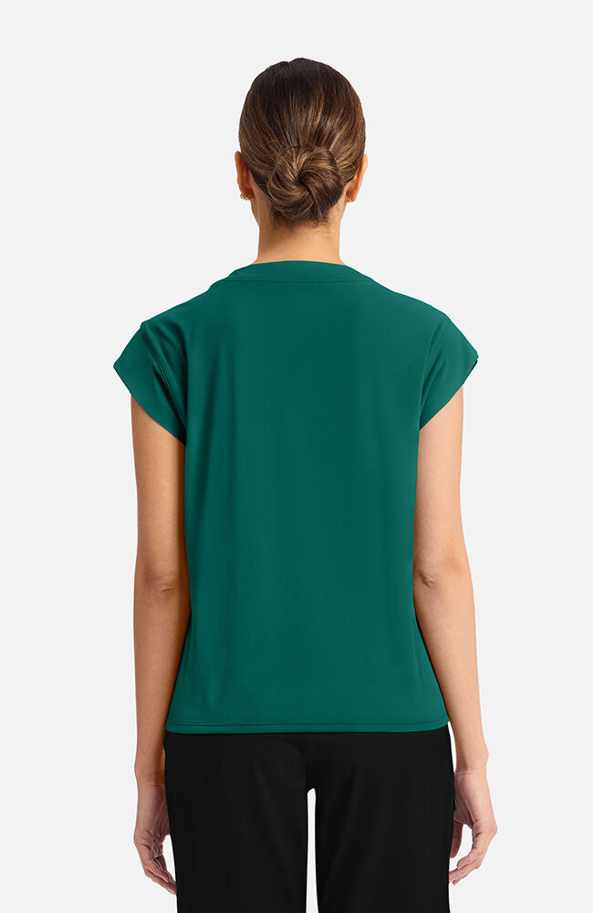 Cherokee Medical Achieve Women's 1-pocket Tuck-In Chest Pocket Crew Neck Scrub Top