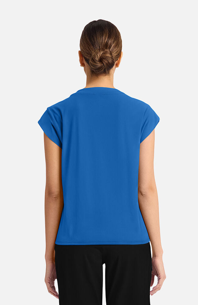 Cherokee Medical Achieve Women's 1-pocket Tuck-In Chest Pocket Crew Neck Scrub Top