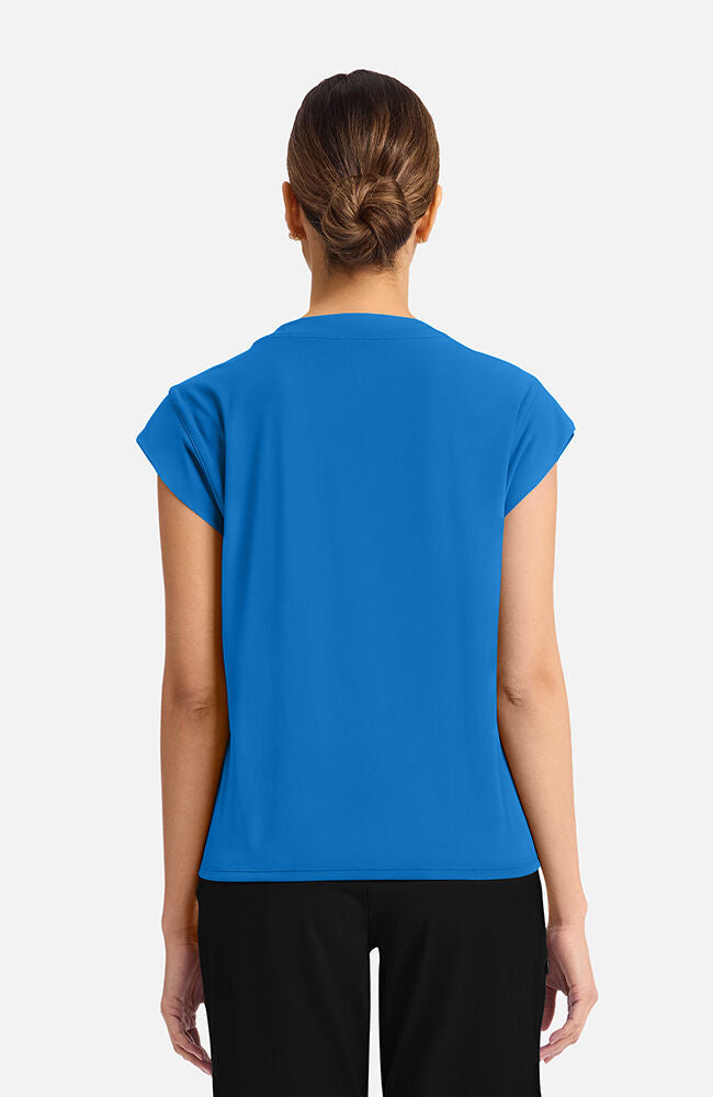 Cherokee Medical Achieve Women's 1-pocket Tuck-In Chest Pocket Crew Neck Scrub Top