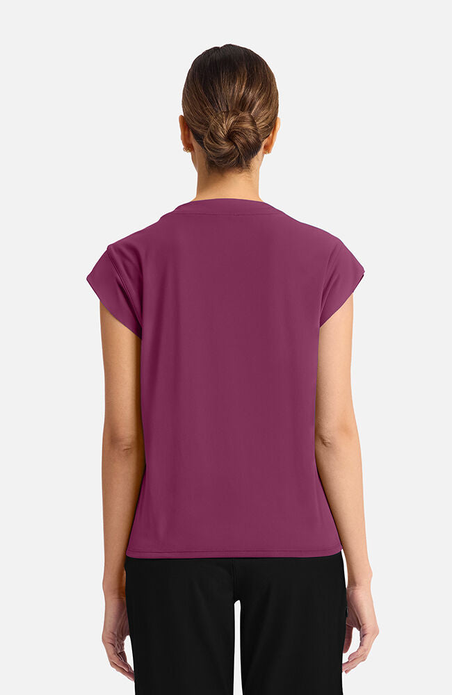 Cherokee Medical Achieve Women's 1-pocket Tuck-In Chest Pocket Crew Neck Scrub Top