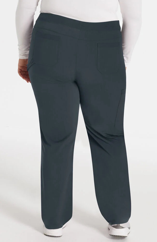 Balance by Dickies Women's Mid Rise Tapered Leg Pull-On Scrub Pant - Petite