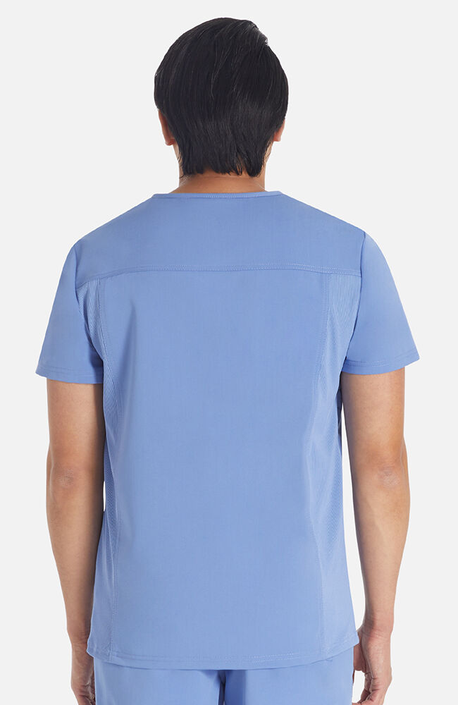 Balance by Dickies Men's Rib Panel V-Neck Scrub Top