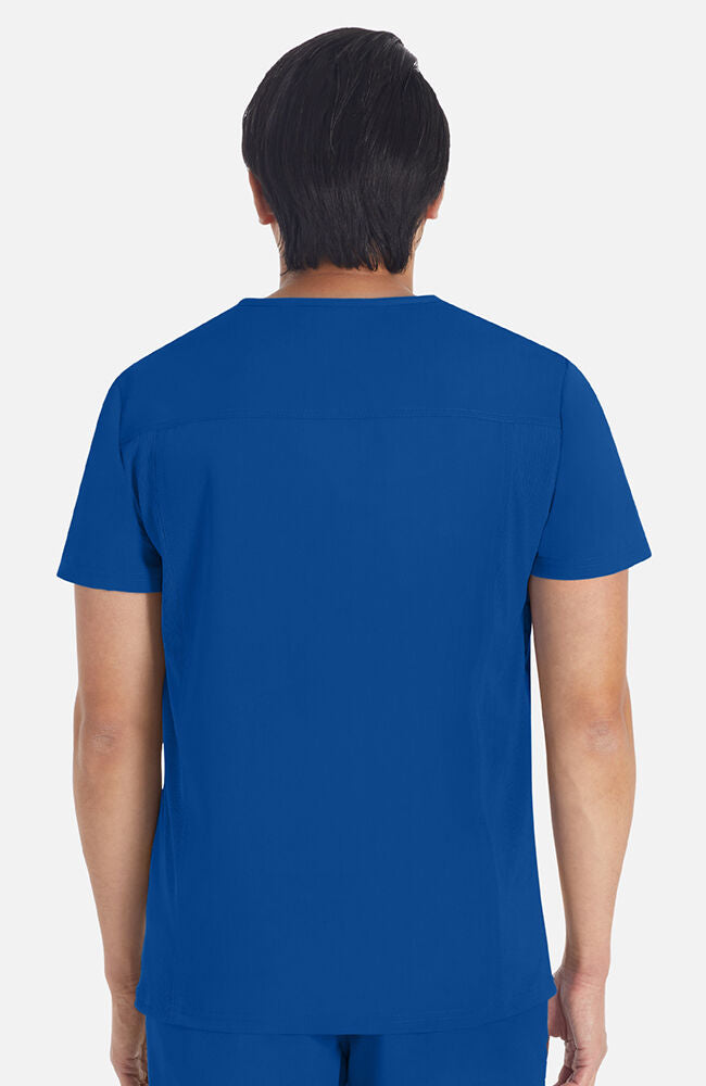 Balance by Dickies Men's Rib Panel V-Neck Scrub Top