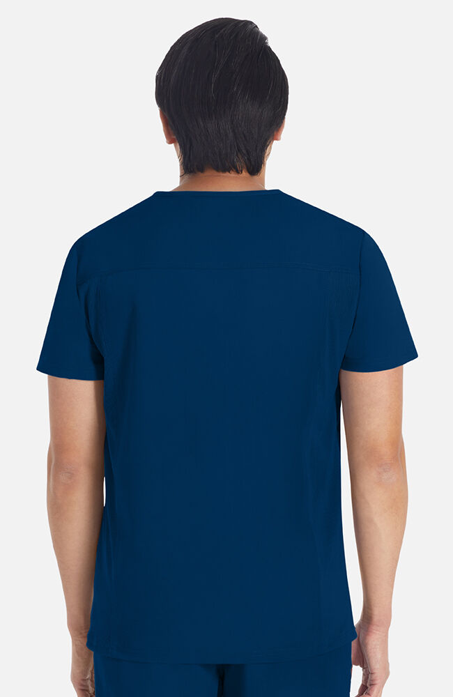 Balance by Dickies Men's Rib Panel V-Neck Scrub Top