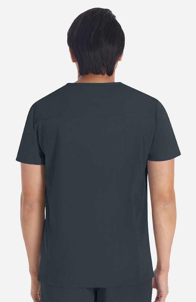 Balance by Dickies Men's Rib Panel V-Neck Scrub Top