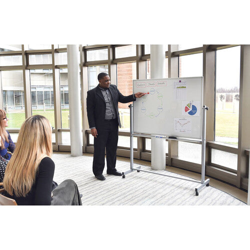 Luxor Mobile Magnetic Reversible Whiteboard