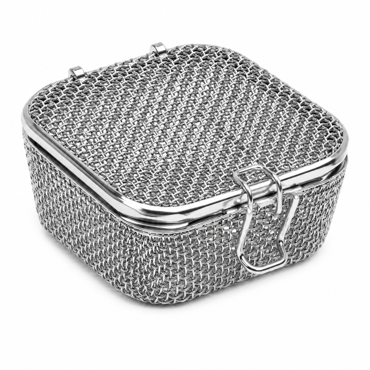 Sharn/Marketlab Wire Instrument Basket with Hinged Lid