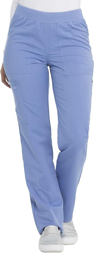 Balance by Dickies Women's Mid Rise Tapered Leg Pull-On Scrub Pant - Petite