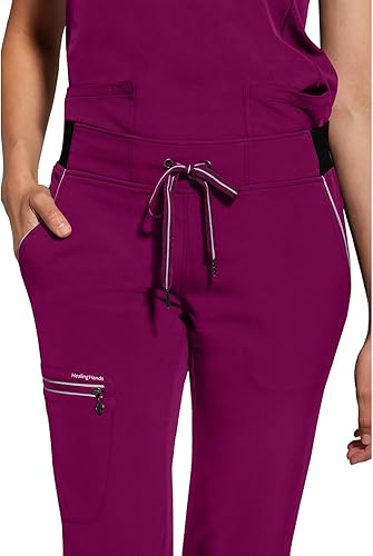 360 by Healing Hands Women's Nisha Knit Waistband Scrub Pant - Regular
