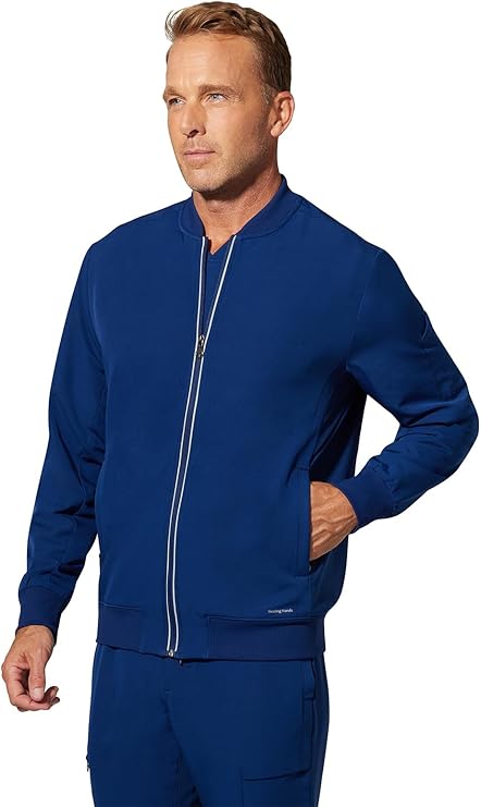 360 by Healing Hands Men's Samuel Zip Up Bomber Jacket