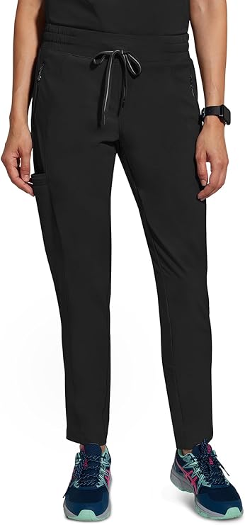 360 by Healing Hands Women's Niko Elastic Waistband Scrub Pant - Petite