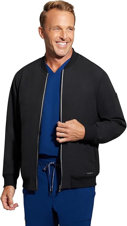 360 by Healing Hands Men's Samuel Zip Up Bomber Jacket