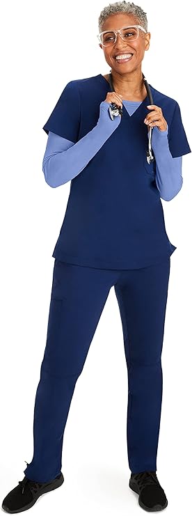 Purple Label by Healing Hands Women's Mackenzie Solid Underscrub Tee