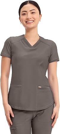 Cherokee Medical FORM Women's Curved Hemline V-Neck Scrub Top