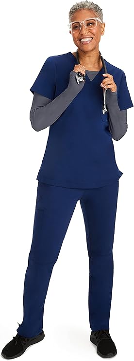 Purple Label by Healing Hands Women's Mackenzie Solid Underscrub Tee