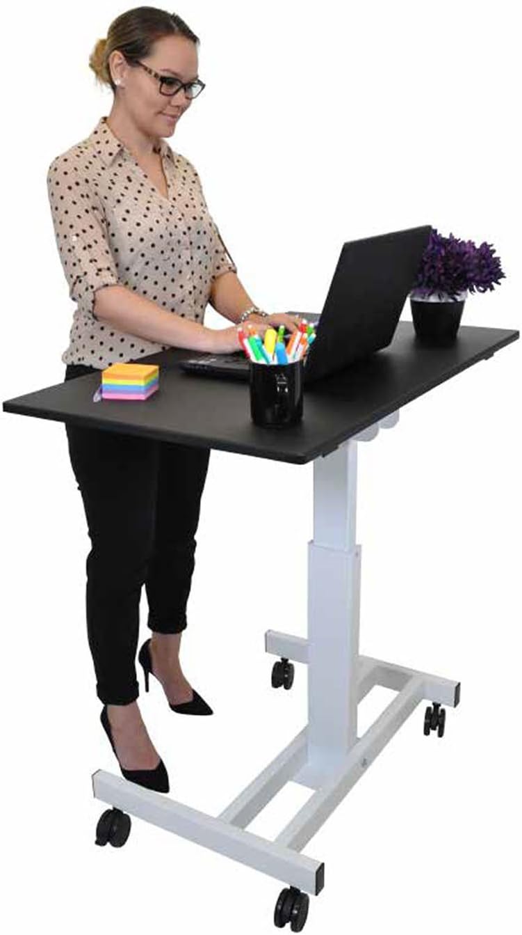 Luxor-STANDUP-SC40-WB 40" Single-Column Crank Stand Up Desk