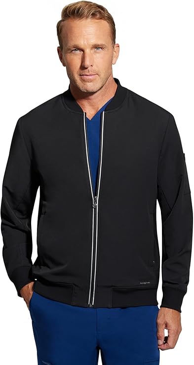 360 by Healing Hands Men's Samuel Zip Up Bomber Jacket