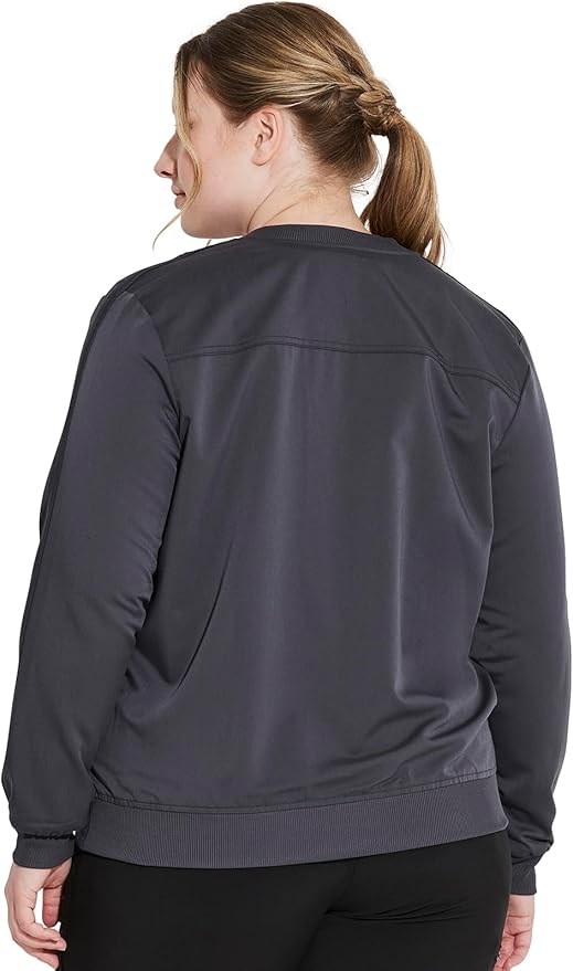 Balance by Dickies Women's Zip Front Solid Scrub Jacket