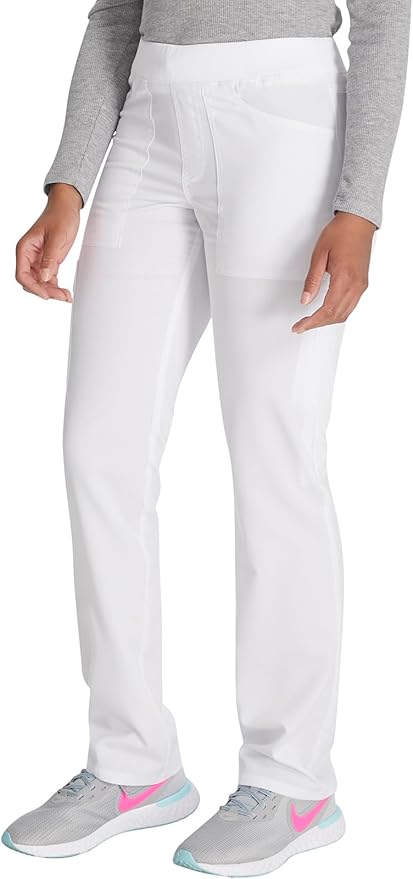 Balance by Dickies Women's Mid Rise Tapered Leg Pull-On Scrub Pant - Petite