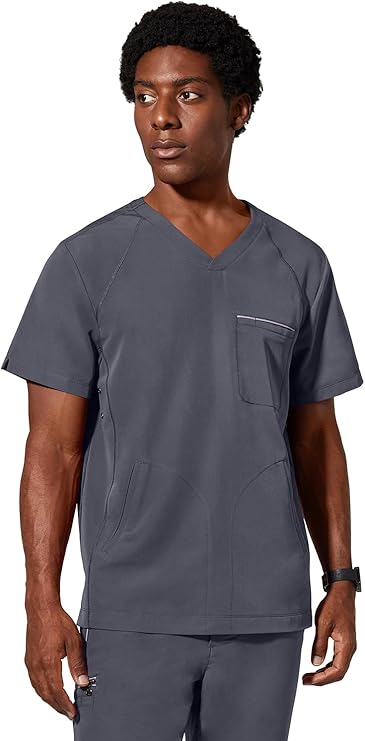 360 by Healing Hands Men's Steven V-Neck Scrub Top