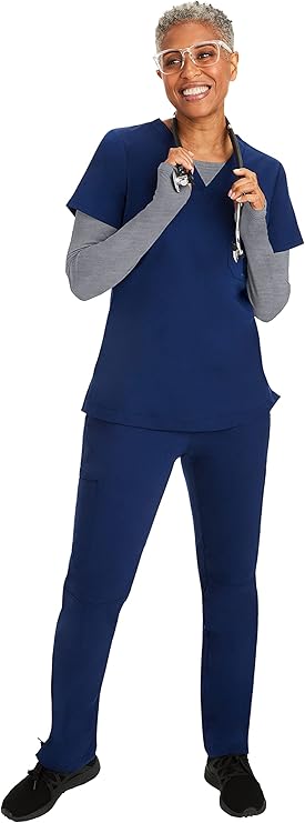 Purple Label by Healing Hands Women's Mackenzie Solid Underscrub Tee