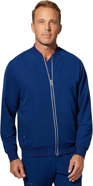 360 by Healing Hands Men's Samuel Zip Up Bomber Jacket