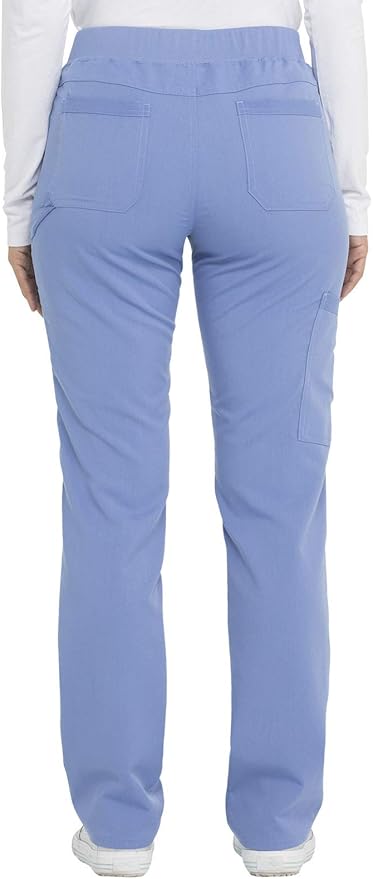 Balance by Dickies Women's Mid Rise Tapered Leg Pull-On Scrub Pant - Petite