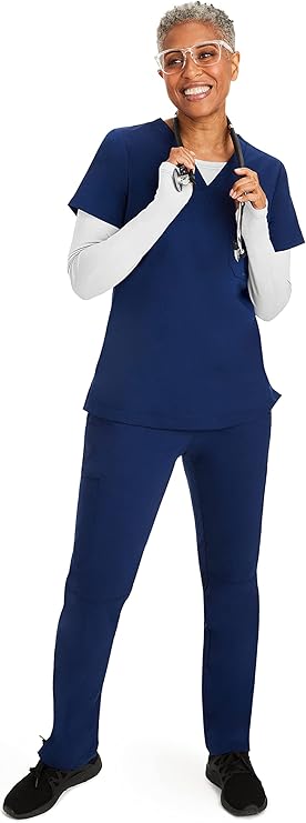 Purple Label by Healing Hands Women's Mackenzie Solid Underscrub Tee
