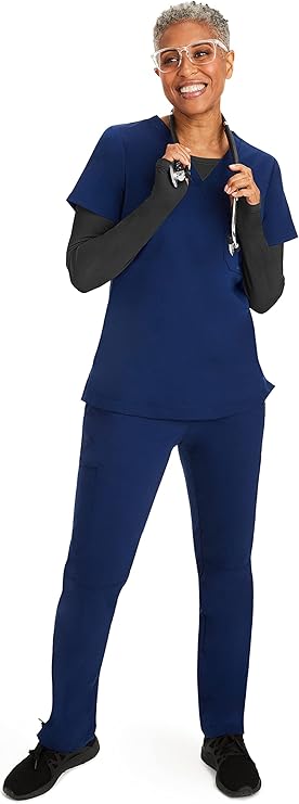 Purple Label by Healing Hands Women's Mackenzie Solid Underscrub Tee