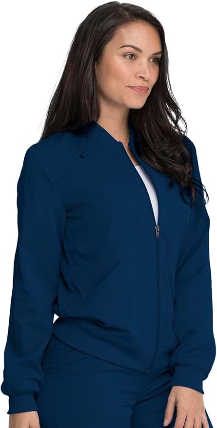 Balance by Dickies Women's Zip Front Solid Scrub Jacket