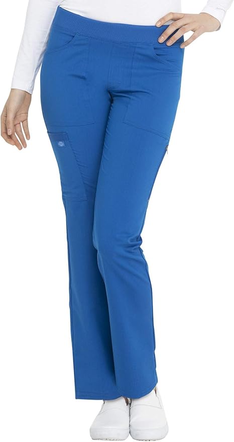 Balance by Dickies Women's Mid Rise Tapered Leg Pull-On Scrub Pant - Petite