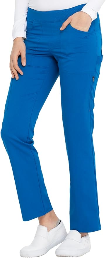 Balance by Dickies Women's Mid Rise Tapered Leg Pull-On Scrub Pant - Petite