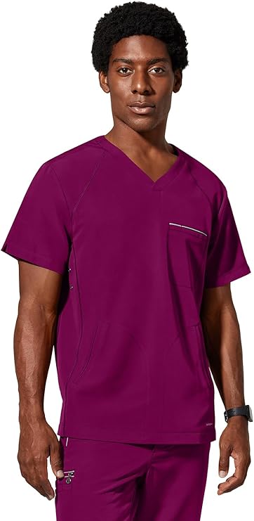 360 by Healing Hands Men's Steven V-Neck Scrub Top