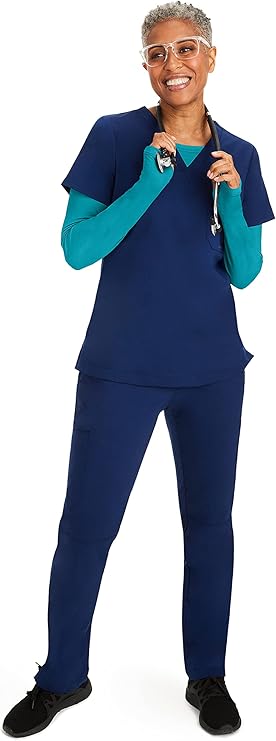 Purple Label by Healing Hands Women's Mackenzie Solid Underscrub Tee