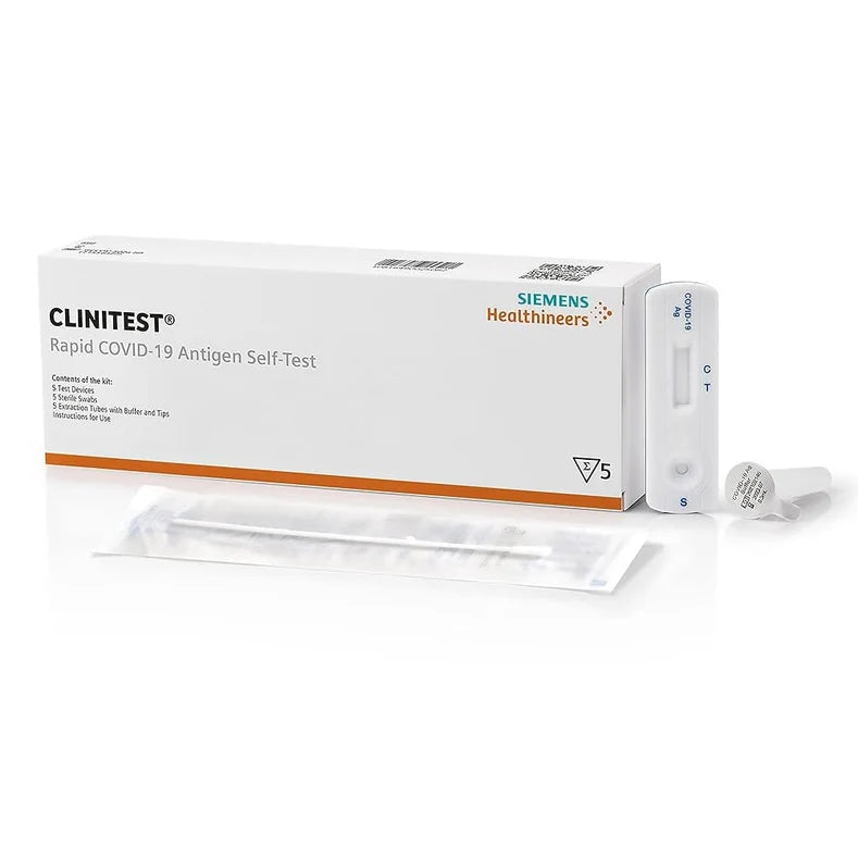 Siemens Diagnostic-11561909 CLINITEST® Rapid COVID-19 Antigen Self-Test (4/pk, 200 pk/cs, 12 cs/plt)