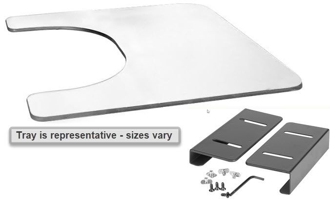 Therafin Tray, Clear, 25.5W X 22D W/ 16X10 Bc