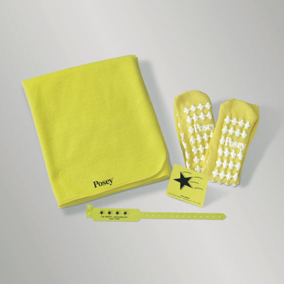 Posey/TIDI Products-6251Y Bracelet, Yellow in LLC Fall Riskin., 50/bx (Continental US + HI Only) , box