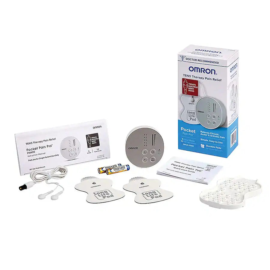 Omron Healthcare-PM400 Pocket Pain Pro TENS Unit, Powerful Drug-free Pain Relief, 12/cs