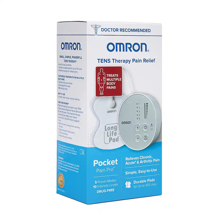 Omron Healthcare-PM400 Pocket Pain Pro TENS Unit, Powerful Drug-free Pain Relief, 12/cs