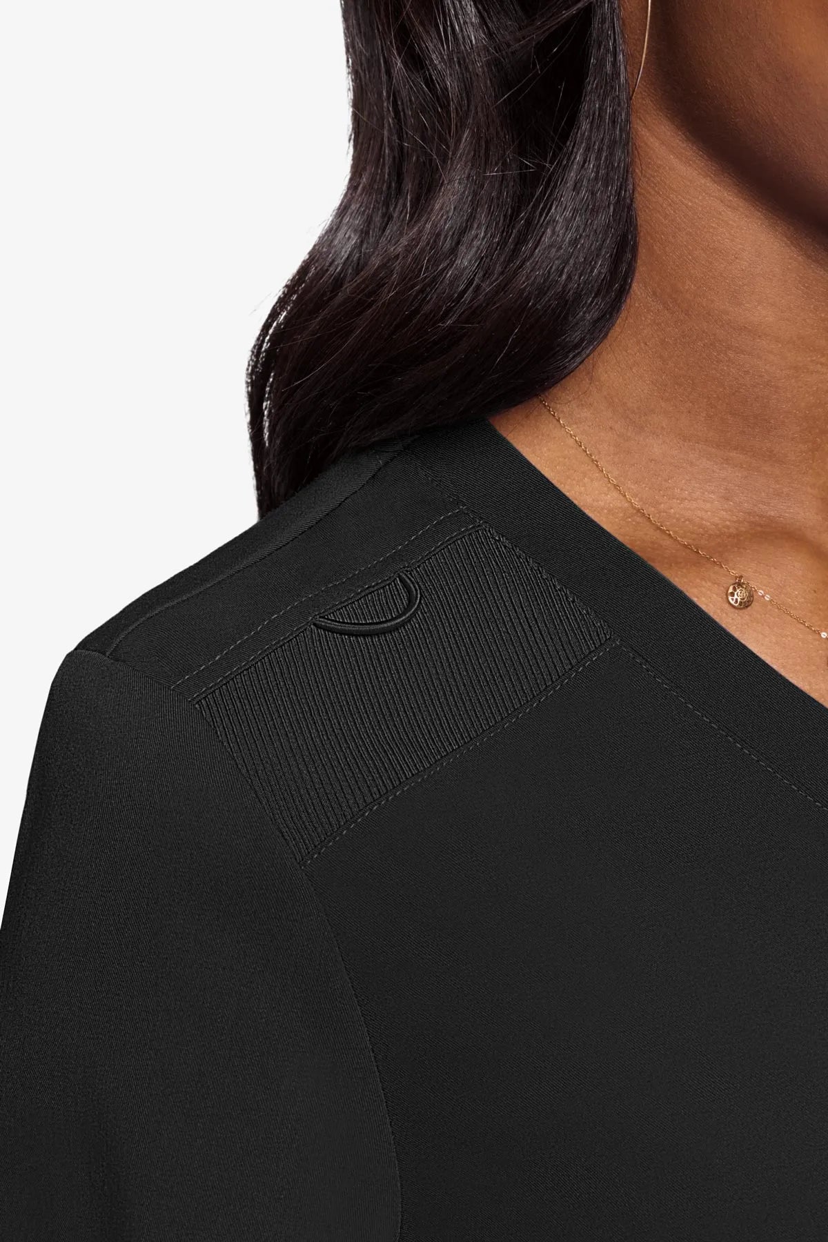 Med Couture Women's Touch V - Neck Chest Pocket Top