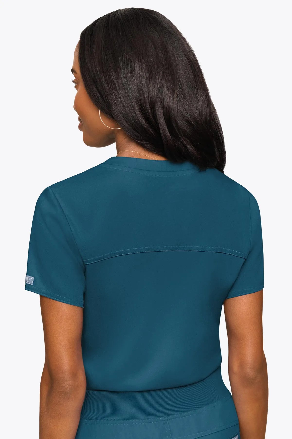 Med Couture Women's Touch V - Neck Chest Pocket Top