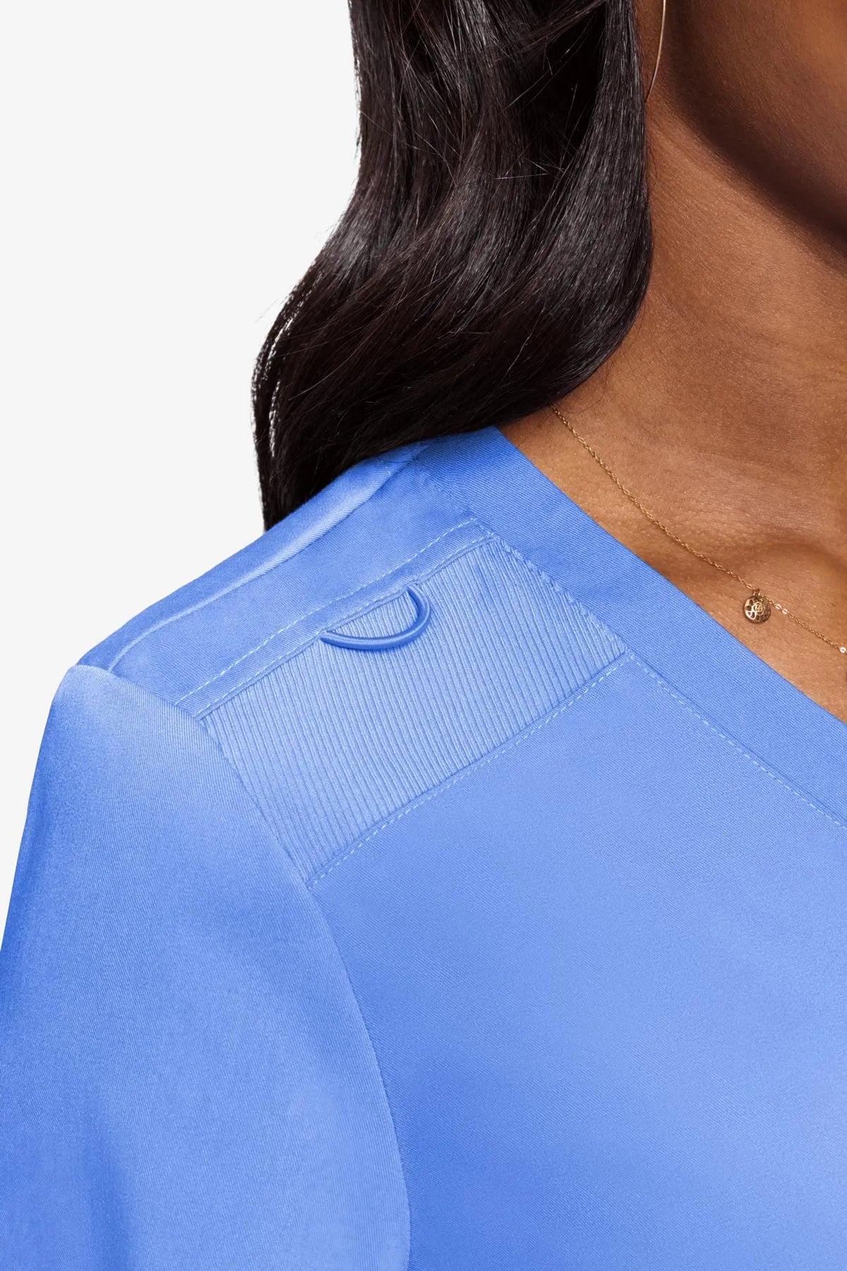 Med Couture Women's Touch V - Neck Chest Pocket Top